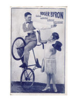 Roger Byron équilibriste à vélo