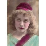 Portrait d'actrice colorisé