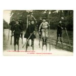 Landes, course de jeunes échassiers